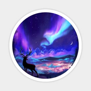 Deer Aurora Hill Magnet